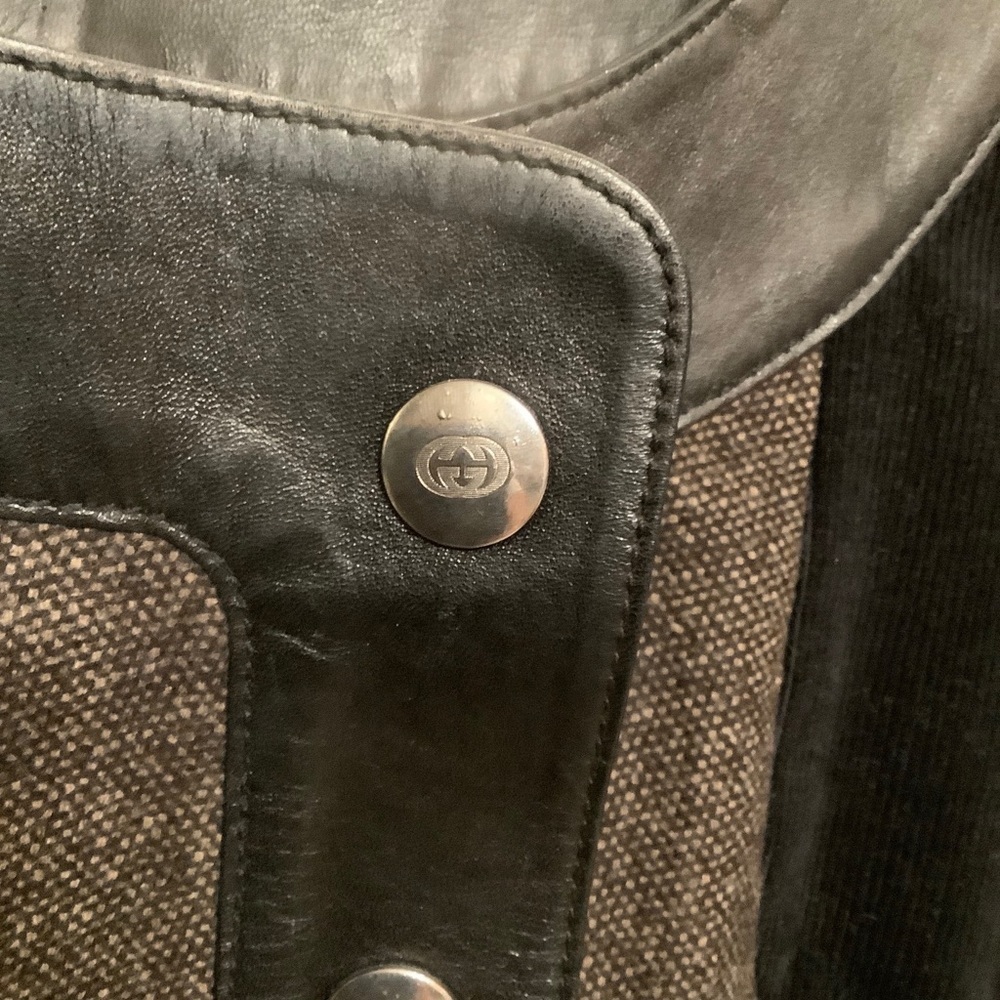 Gucci Crew Neck Mid Wool With Leather Dress​​​​​​​ - Picture 8 of 16
